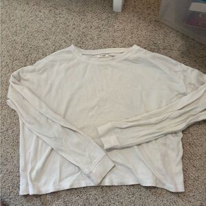 Thread & Supply Cream Waffle Knit Top